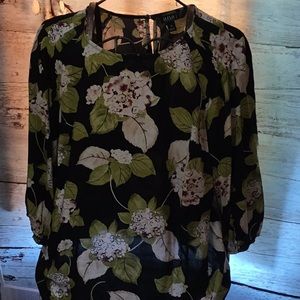 “A.N.A.” 100% Rayon  Floral Print NWT size 1X